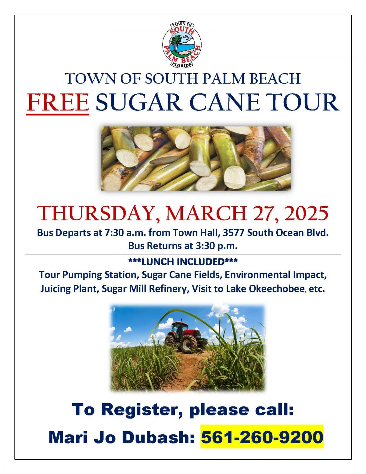 Sugar Cane Tour Flyer