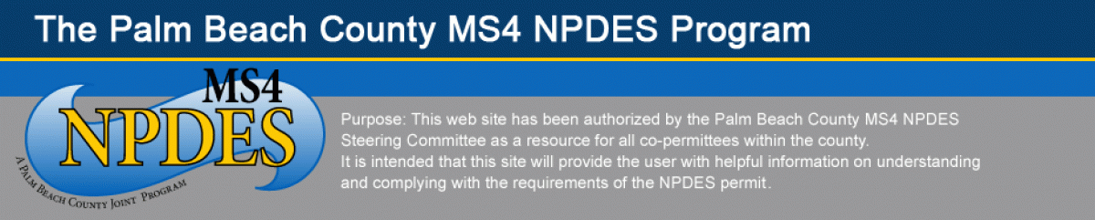 Palm Beach County Npdes South Palm Beach Florida