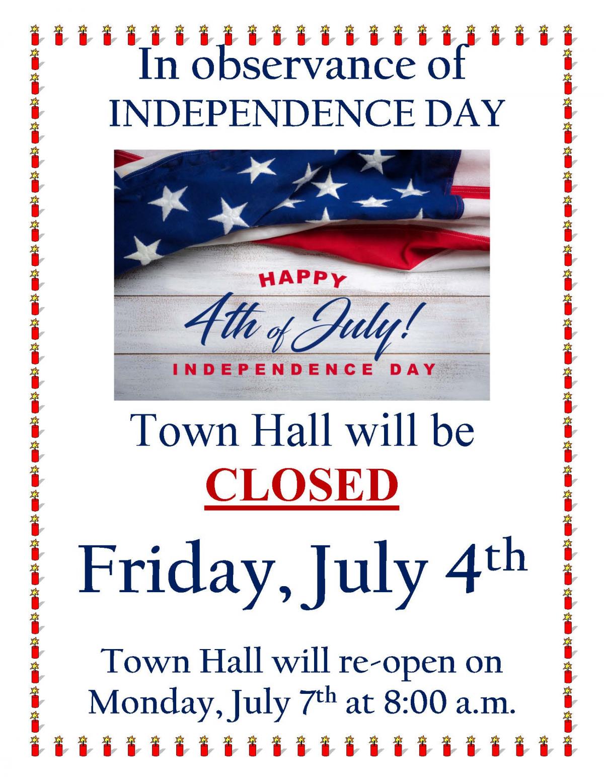 Town Hall Closed