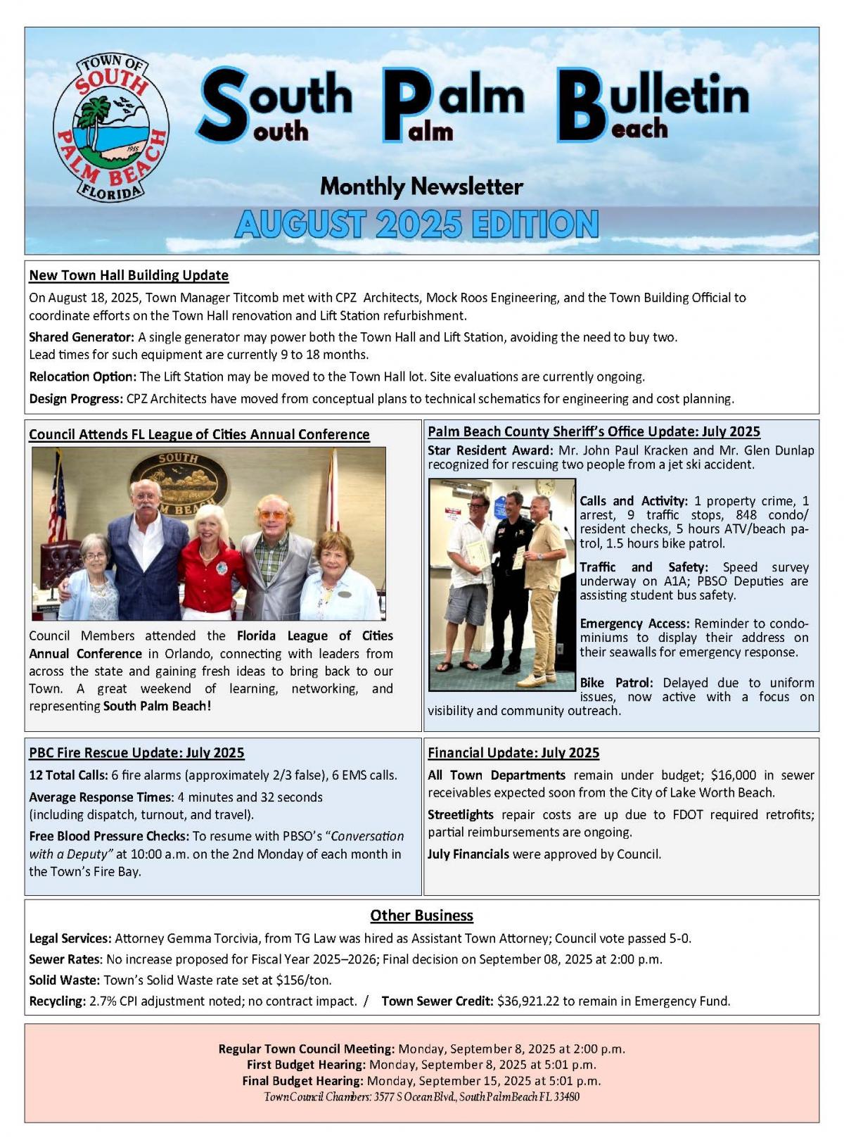 August 2025 Monthly Newsletter